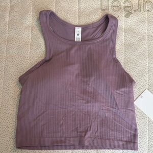 Lululemon Women's ebb to street cropped racer back Tank Top